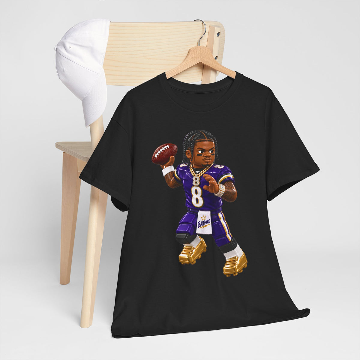 Action Jackson No. 8 Tee – Dual-Threat QB Fan Shirt