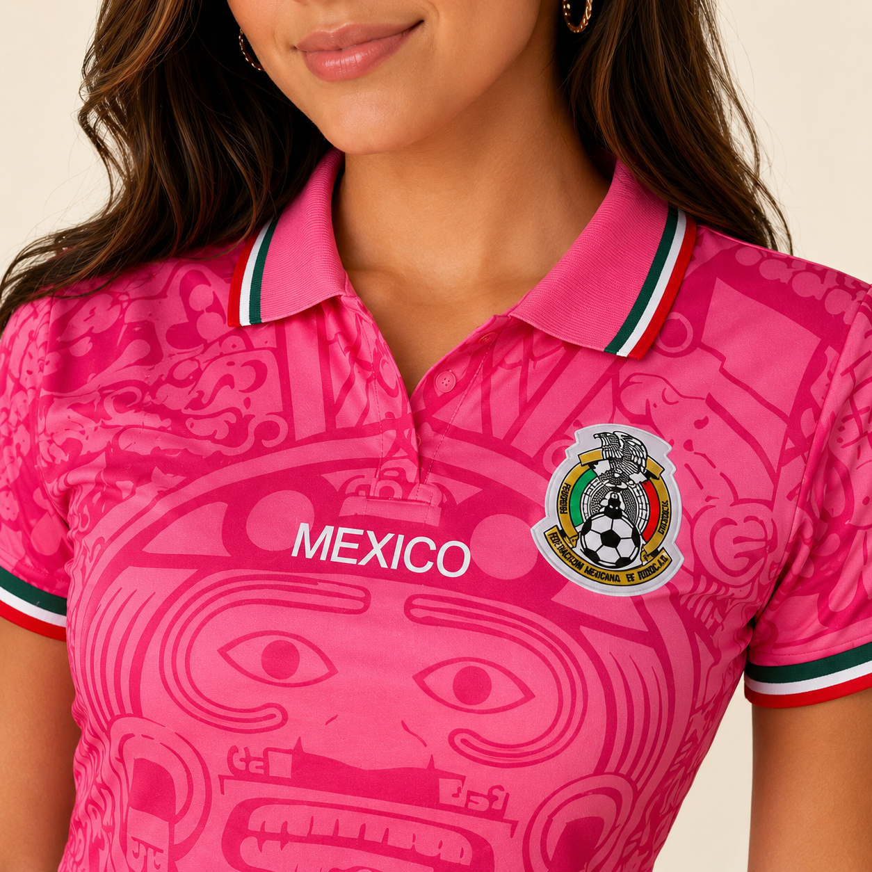Mexico 2026 Pink 98 Inspired Jersey -Crop Top