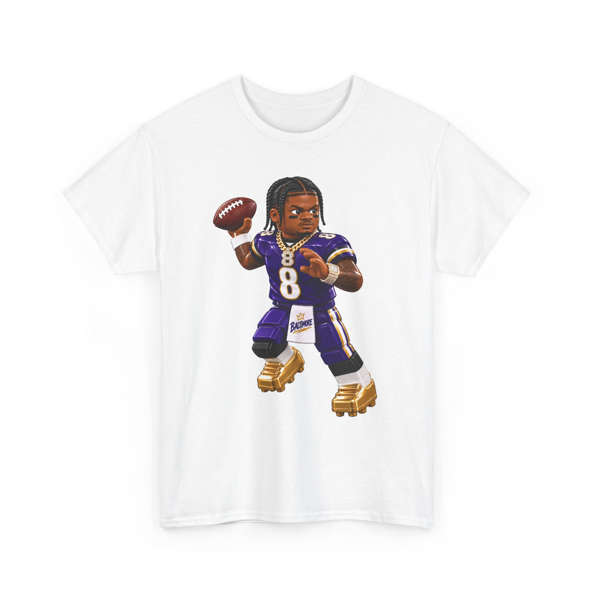 Action Jackson No. 8 Tee – Dual-Threat QB Fan Shirt