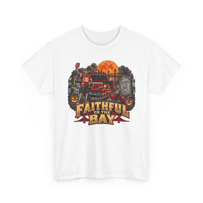Faithful to the Bay T-Shirt — Halloween San Francisco Firetruck Pumpkins Tee