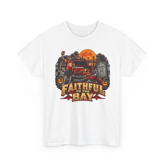 Faithful to the Bay T-Shirt — Halloween San Francisco Firetruck Pumpkins Tee
