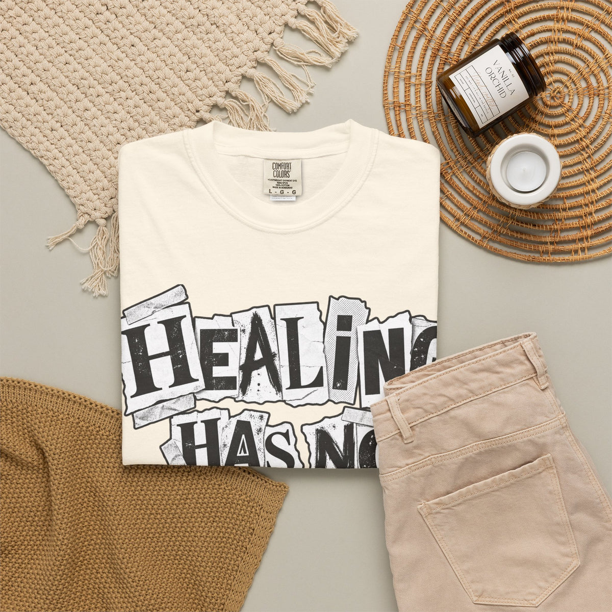 Healing Has No Deadline T-Shirt — Inspirational Recovery Graphic Tee