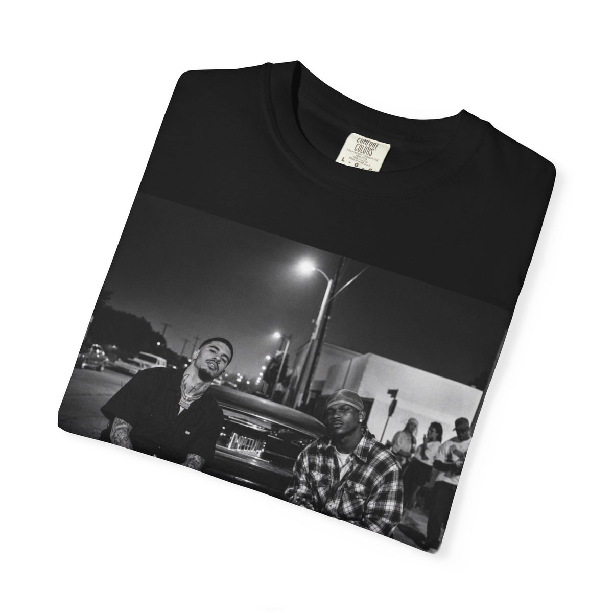La Melo & Ant -Black Streetwear Photography T-Shirt