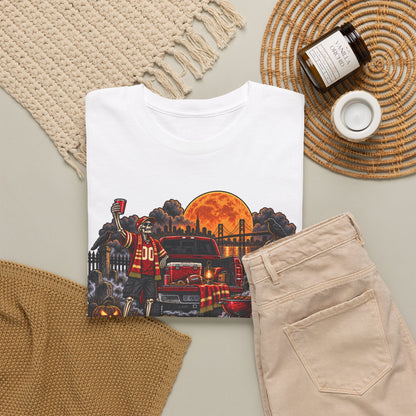 Faithful to the Bay T-Shirt — Halloween San Francisco Firetruck Pumpkins Tee