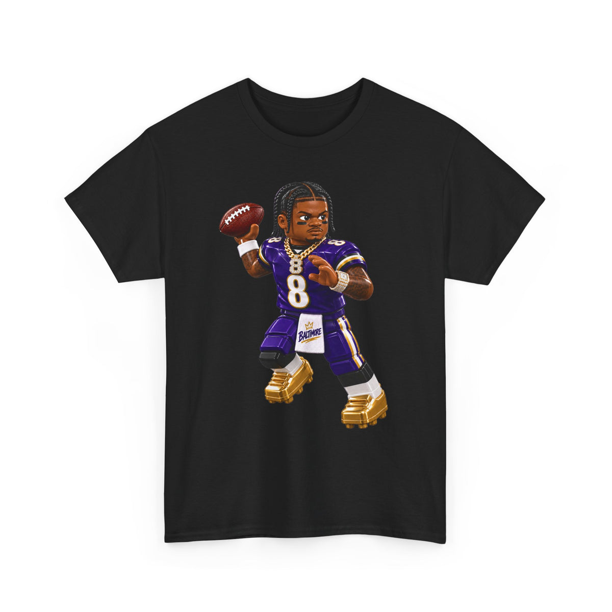 Action Jackson No. 8 Tee – Dual-Threat QB Fan Shirt