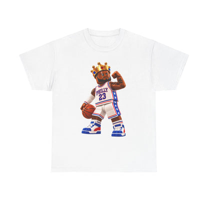 Bron Hoop Tee -Philly King Basketball T‑Shirt – Retro Basketball Player Graphic Tee