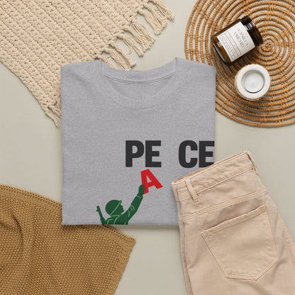 Peace or War Tee — Soldier Holding 'A' Graphic Tee
