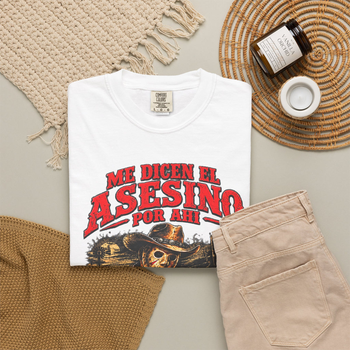 Me Dicen El Asesino Skeleton Accordion Player Graphic T-Shirt