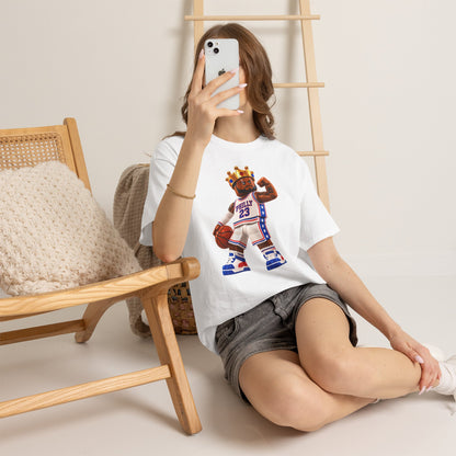 Bron Hoop Tee -Philly King Basketball T‑Shirt – Retro Basketball Player Graphic Tee