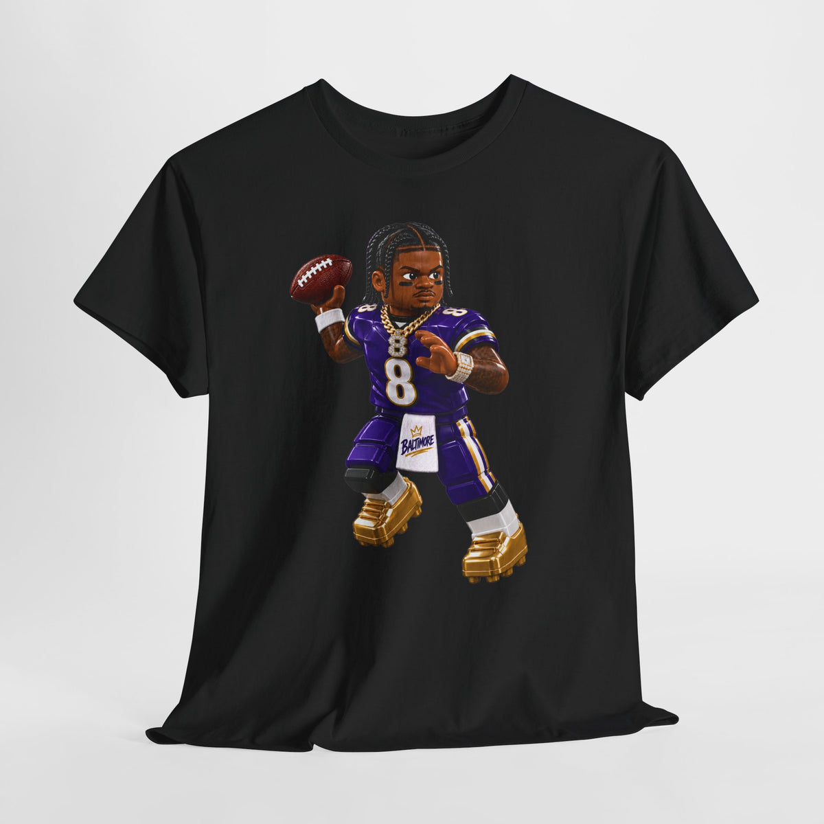 Action Jackson No. 8 Tee – Dual-Threat QB Fan Shirt