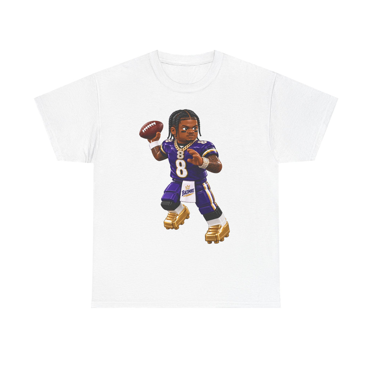 Action Jackson No. 8 Tee – Dual-Threat QB Fan Shirt