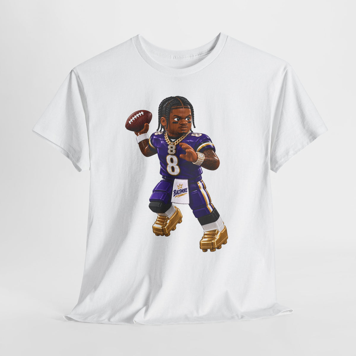 Action Jackson No. 8 Tee – Dual-Threat QB Fan Shirt