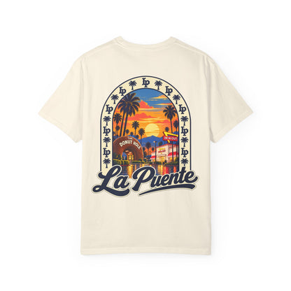 La Puente Sunset T-Shirt — Retro Palm Beach Graphic Tee