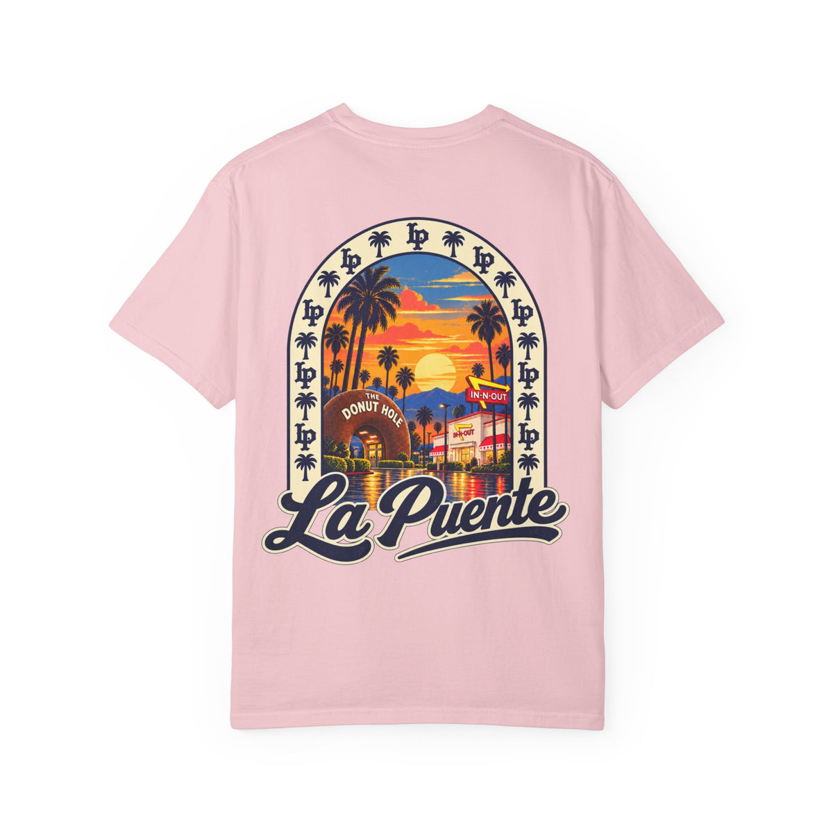 La Puente Sunset T-Shirt — Retro Palm Beach Graphic Tee