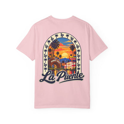 La Puente Sunset T-Shirt — Retro Palm Beach Graphic Tee