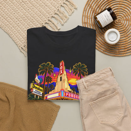 Pomona California Vintage Theater T-Shirt — Retro Cityscape Shirt