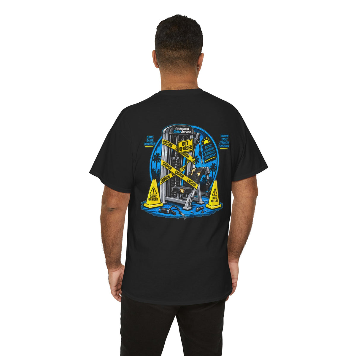 Equipment Outta Service — Gym Parody Tee