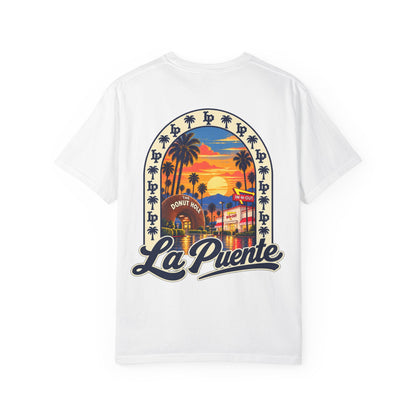 La Puente Sunset T-Shirt — Retro Palm Beach Graphic Tee