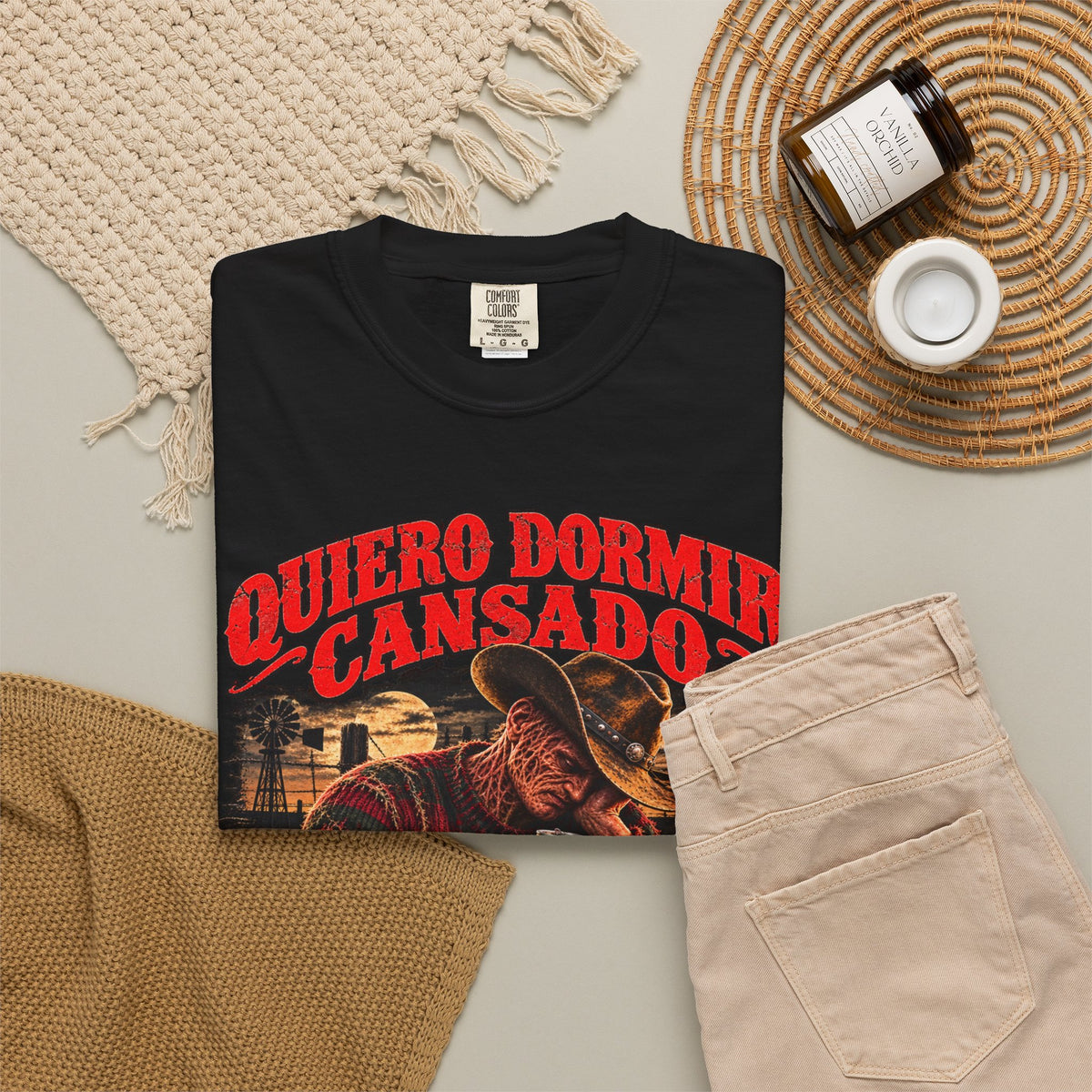 Quebo Dormir Cansado Para No Pensar En Ti Graphic T-Shirt