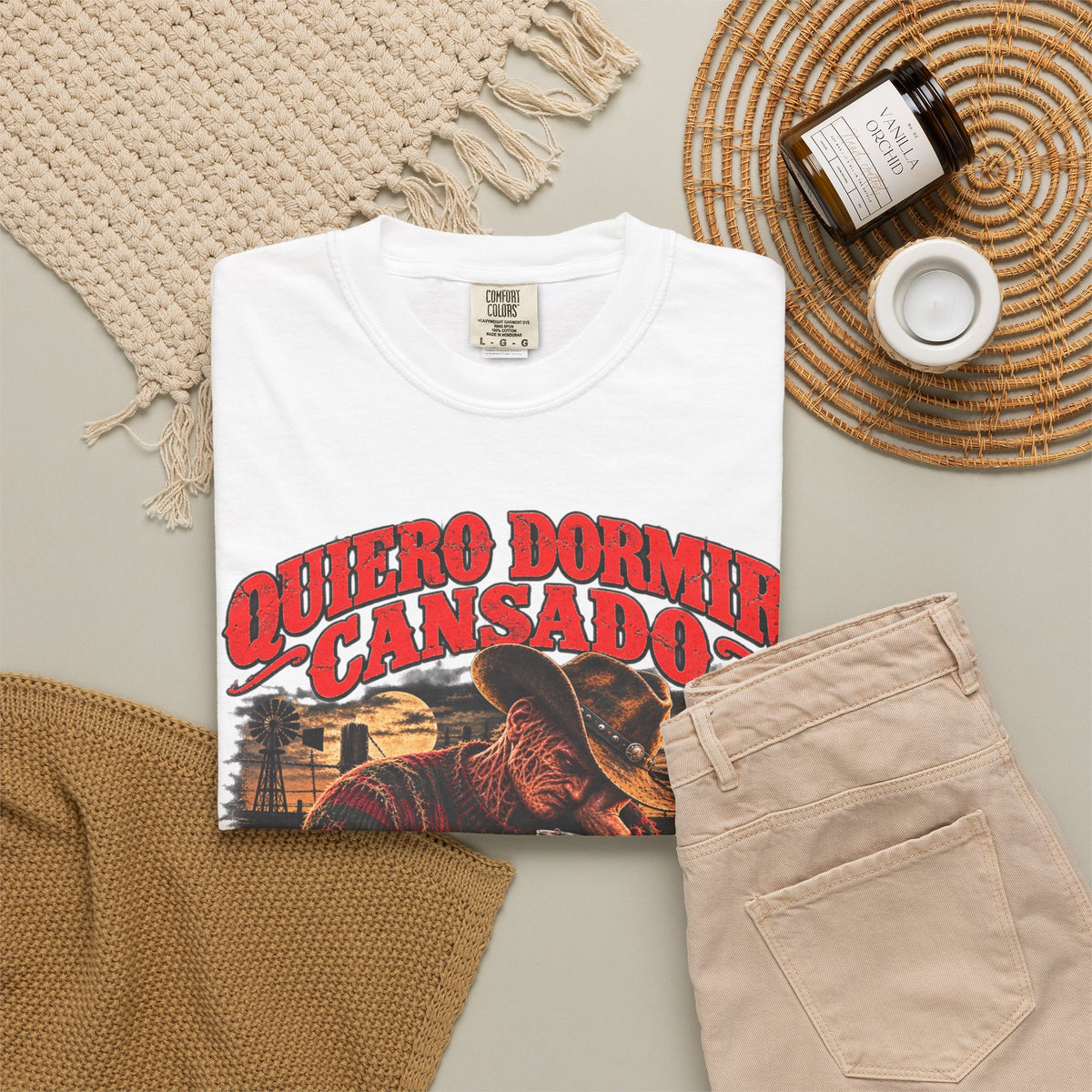 Quebo Dormir Cansado Para No Pensar En Ti Graphic T-Shirt