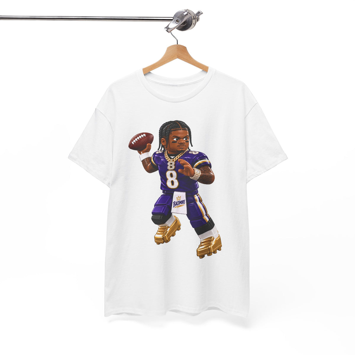Action Jackson No. 8 Tee – Dual-Threat QB Fan Shirt