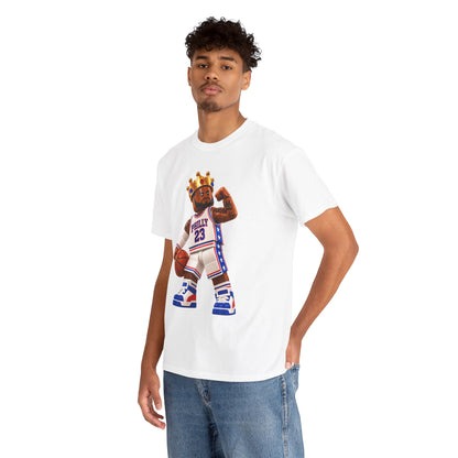 Bron Hoop Tee -Philly King Basketball T‑Shirt – Retro Basketball Player Graphic Tee