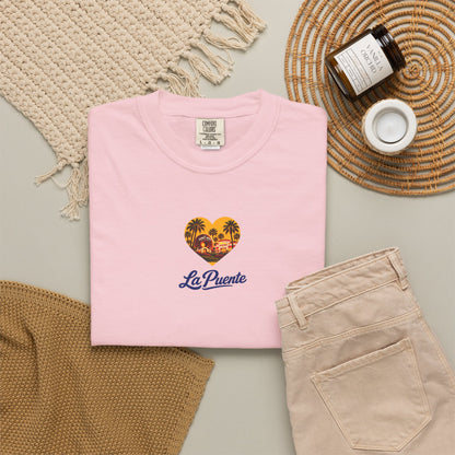 La Puente Sunset T-Shirt — Retro Palm Beach Graphic Tee