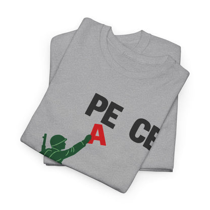Peace or War Tee — Soldier Holding 'A' Graphic Tee