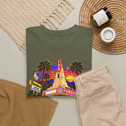 Pomona California Vintage Theater T-Shirt — Retro Cityscape Shirt