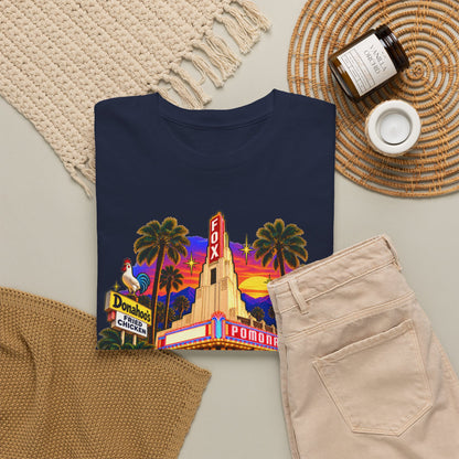 Pomona California Vintage Theater T-Shirt — Retro Cityscape Shirt