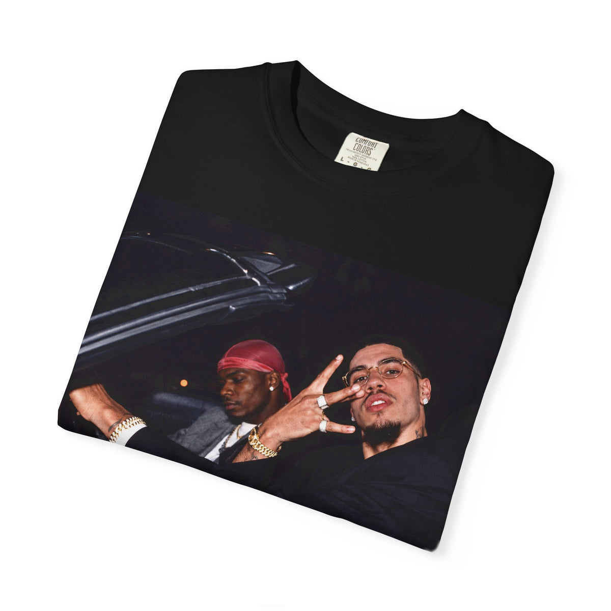 La Melo & Ant -Black Streetwear Photography T-Shirt