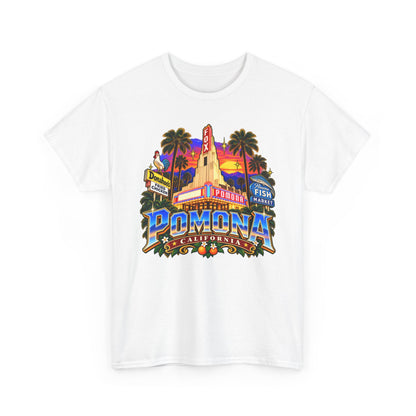 Pomona California Vintage Theater T-Shirt — Retro Cityscape Shirt