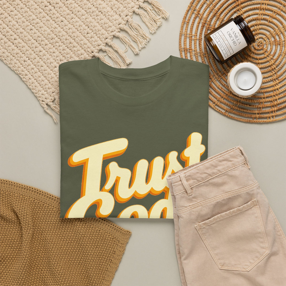 Trust God Tee — "Trust God, What else can you do" Christian Faith Graphic T-Shirt