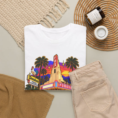 Pomona California Vintage Theater T-Shirt — Retro Cityscape Shirt