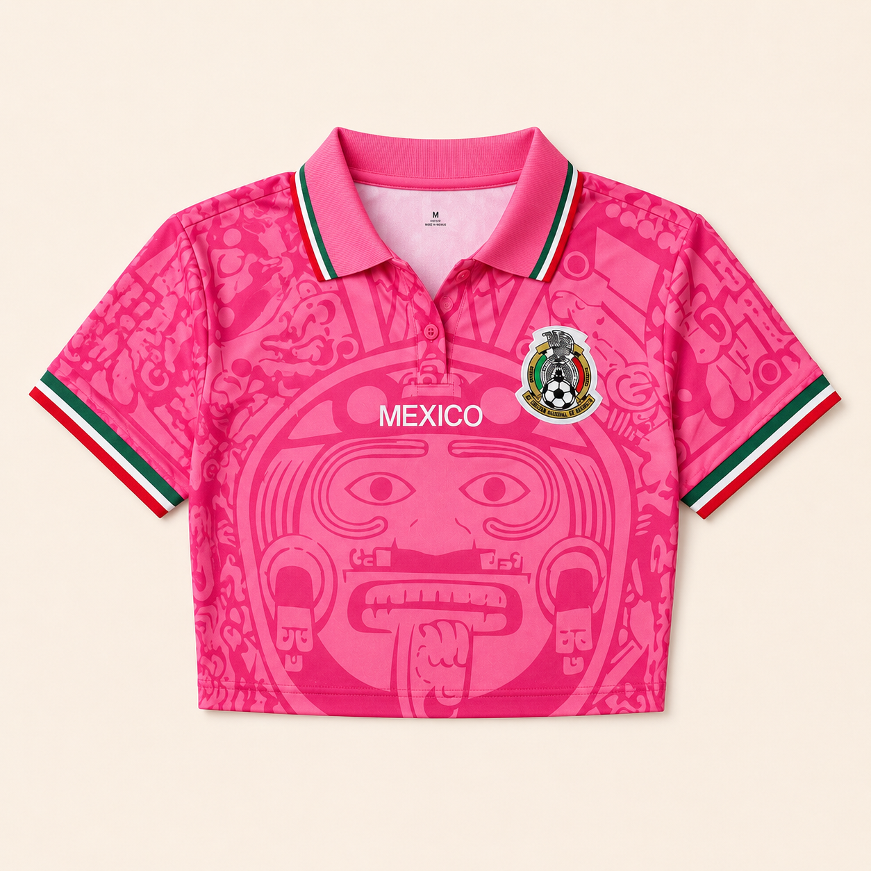 Mexico 2026 Pink 98 Inspired Jersey -Crop Top