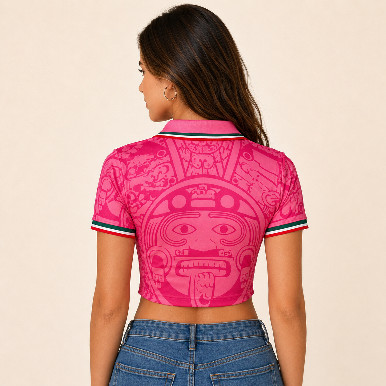 Mexico 2026 Pink 98 Inspired Jersey -Crop Top